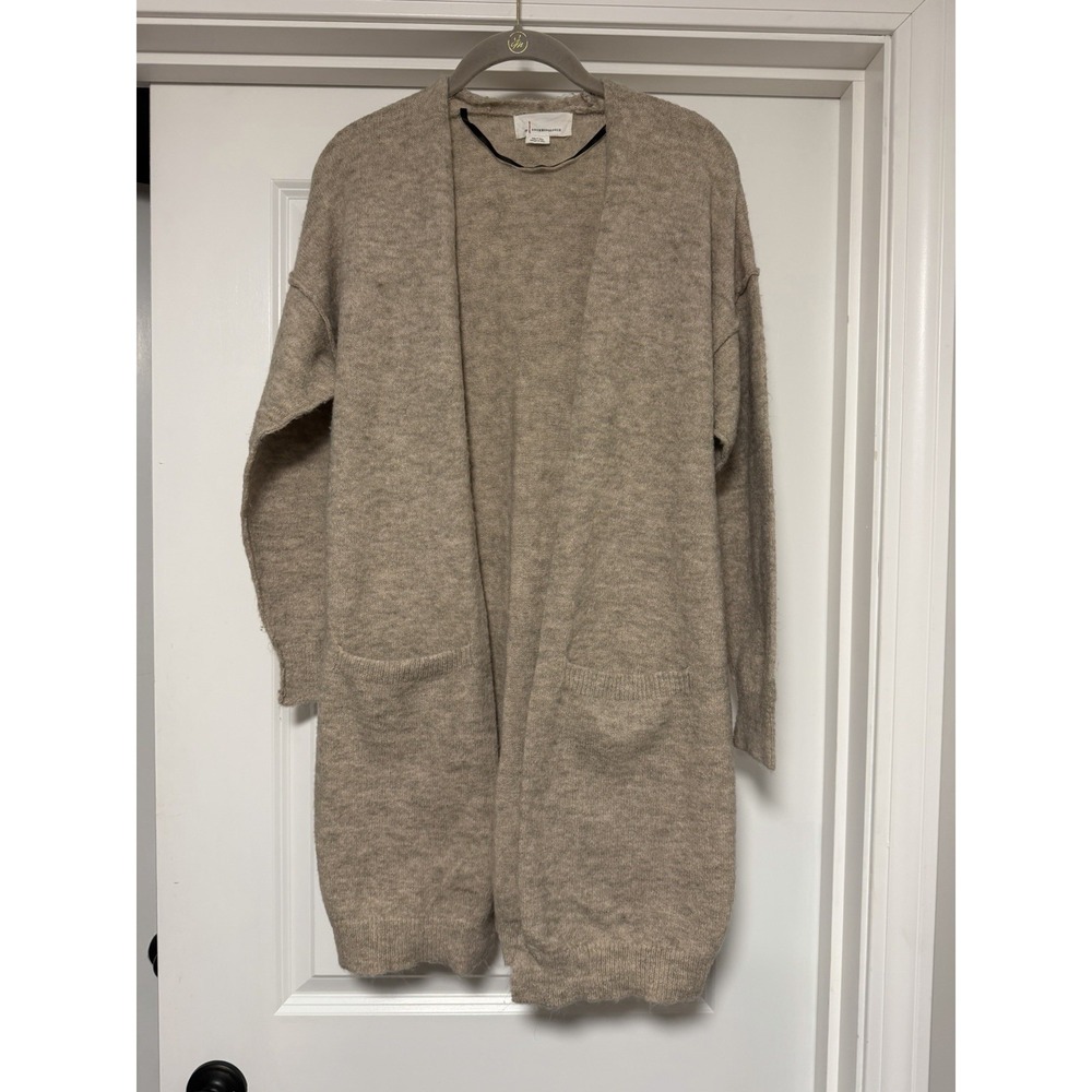 Anthropology,‎ open-front longline knit cardigan sweater, Women's Size Medium